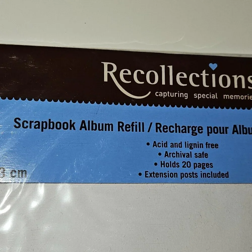 NEW Recollections 8x8 Scrapbook Album Refill 10 Sheets